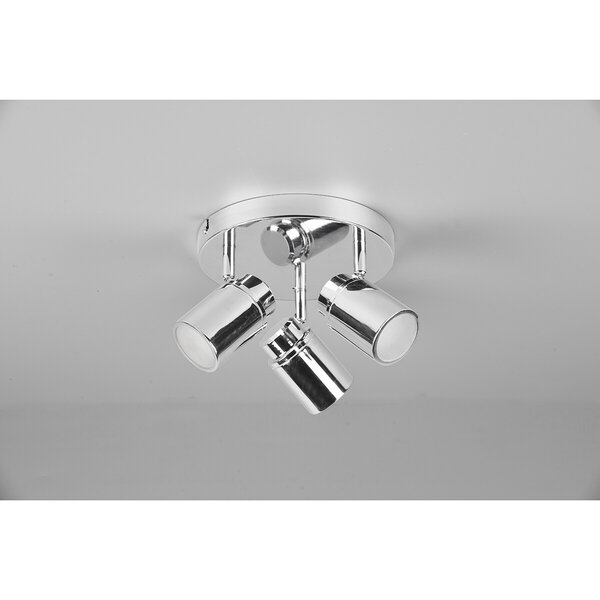 HLW LED LED Plafondspot - Trion Artion - GU10 Fitting - Spatwaterdicht IP44 - Rond - Mat Chroom - Aluminium HLW LED LED Plafondspot - Trion Artion - GU10 Fitting - Spatwaterdicht IP44 - Rond - Mat Chroom - Aluminium