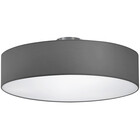 HLW LED LED Plafondlamp - Plafondverlichting - Trion Hotia - E27 Fitting - 3-lichts - Rond - Mat Grijs - Aluminium