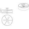 HLW LED LED Ceiling Lamp - Ceiling Lighting - Trion Hotia - E27 Fitting - 3 Lights - Round - Matte Gray - Aluminum