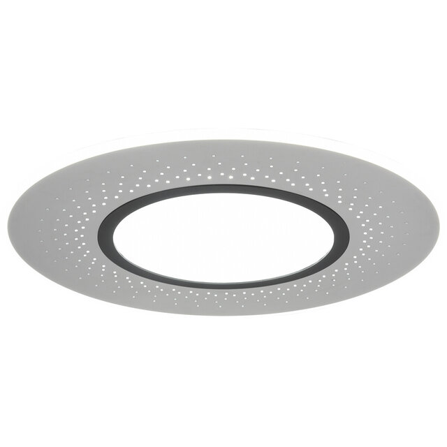 ronde mat nikkel LED plafondlamp 70W met 8400 lumen en instelbare kleurtemperatuur