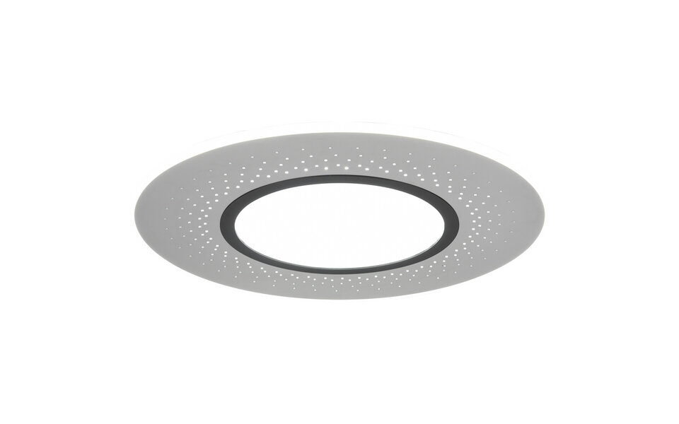 HLW LED LED Ceiling Lamp - Ceiling Lighting - Trion Virsa - 70W - Adjustable Color - Dimmable - Remote Control - Round - Matte Nickel - Aluminum