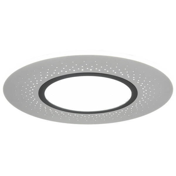 HLW LED LED Plafondlamp - Plafondverlichting - Trion Virsa - 70W - Aanpasbare Kleur - Dimbaar - Afstandsbediening - Rond - Mat Nikkel - Aluminium HLW LED LED Plafondlamp - Plafondverlichting - Trion Virsa - 70W - Aanpasbare Kleur - Dimbaar - Afstandsbediening - Rond - Mat Nikkel - Aluminium