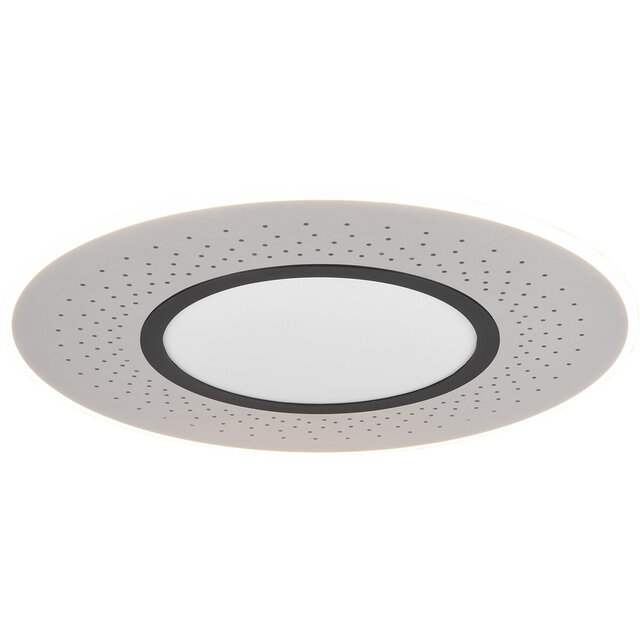 HLW LED LED Ceiling Lamp - Ceiling Lighting - Trion Virsa - 70W - Adjustable Color - Dimmable - Remote Control - Round - Matte Nickel - Aluminum