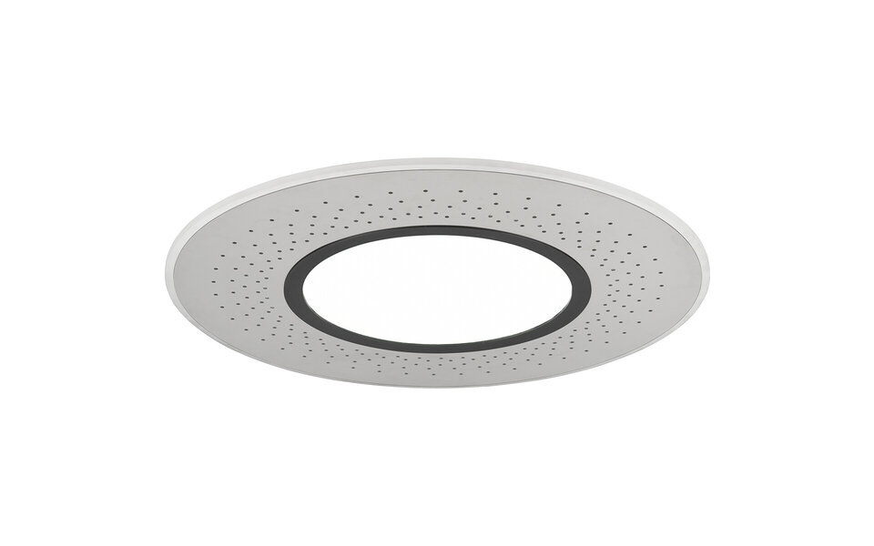 HLW LED LED Plafondlamp - Plafondverlichting - Trion Virsa - 70W - Aanpasbare Kleur - Dimbaar - Afstandsbediening - Rond - Mat Nikkel - Aluminium