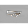 HLW LED LED Ceiling Lamp - Ceiling Lighting - Trion Pado - 25W - Warm White 3000K - Dimmable - Rectangular - Matte Nickel - Aluminum