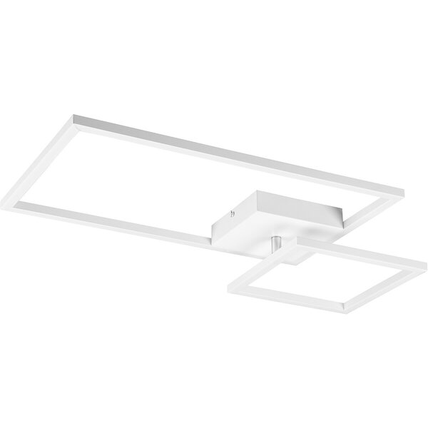 HLW LED LED Plafondlamp - Plafondverlichting - Trion Pado - 25W - Warm Wit 3000K - Dimbaar - Rechthoek - Mat Wit - Aluminium HLW LED LED Plafondlamp - Plafondverlichting - Trion Pado - 25W - Warm Wit 3000K - Dimbaar - Rechthoek - Mat Wit - Aluminium