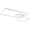 HLW LED LED Ceiling Lamp - Ceiling Lighting - Trion Pado - 25W - Warm White 3000K - Dimmable - Rectangular - Matte White - Aluminum