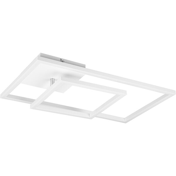 HLW LED LED Plafondlamp - Plafondverlichting - Trion Pado - 25W - Warm Wit 3000K - Dimbaar - Rechthoek - Mat Wit - Aluminium HLW LED LED Plafondlamp - Plafondverlichting - Trion Pado - 25W - Warm Wit 3000K - Dimbaar - Rechthoek - Mat Wit - Aluminium
