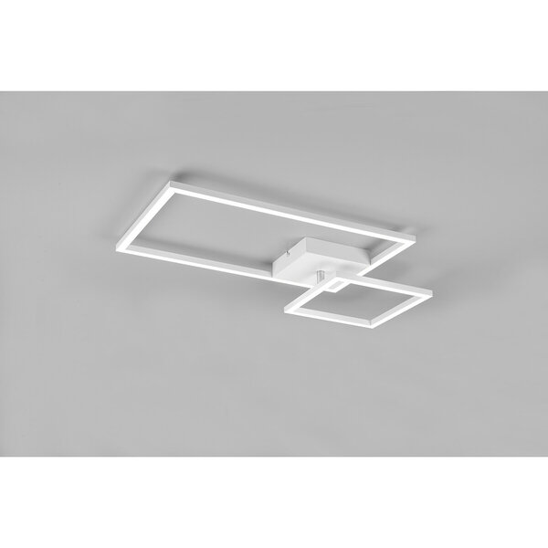 HLW LED LED Plafondlamp - Plafondverlichting - Trion Pado - 25W - Warm Wit 3000K - Dimbaar - Rechthoek - Mat Wit - Aluminium HLW LED LED Plafondlamp - Plafondverlichting - Trion Pado - 25W - Warm Wit 3000K - Dimbaar - Rechthoek - Mat Wit - Aluminium