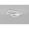 HLW LED LED Ceiling Lamp - Ceiling Lighting - Trion Pado - 25W - Warm White 3000K - Dimmable - Rectangular - Matte White - Aluminum