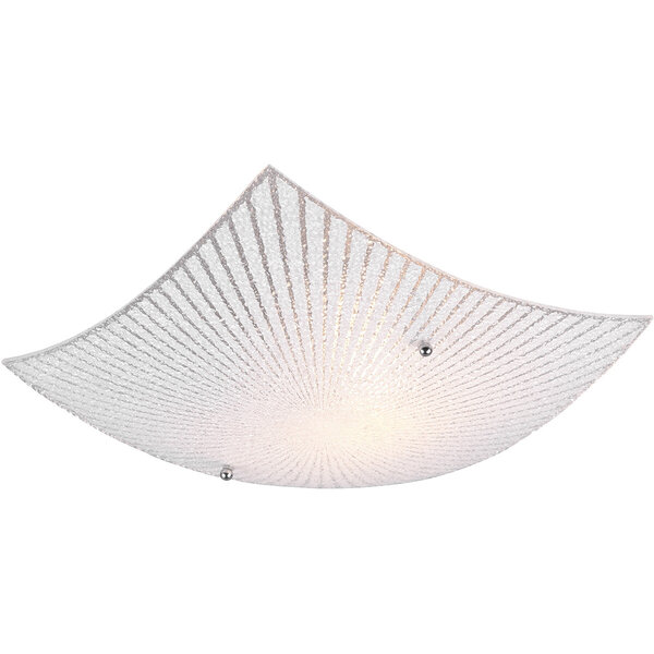HLW LED LED Plafondlamp - Plafondverlichting - Trion Elize - E27 Fitting - 1-lichts - Vierkant - Mat Chroom - Aluminium HLW LED LED Plafondlamp - Plafondverlichting - Trion Elize - E27 Fitting - 1-lichts - Vierkant - Mat Chroom - Aluminium