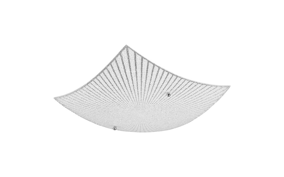 HLW LED LED Ceiling Light - Ceiling Lighting - Trion Elize - E27 Fitting - 1-light - Square - Matte Chrome - Aluminum HLW LED LED Ceiling Light - Ceiling Lighting - Trion Elize - E27 Fitting - 1-light - Square - Matte Chrome - Aluminum