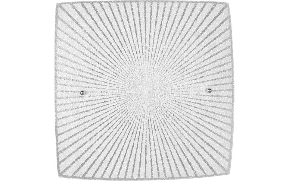 HLW LED LED Plafondlamp - Plafondverlichting - Trion Elize - E27 Fitting - 1-lichts - Vierkant - Mat Chroom - Aluminium