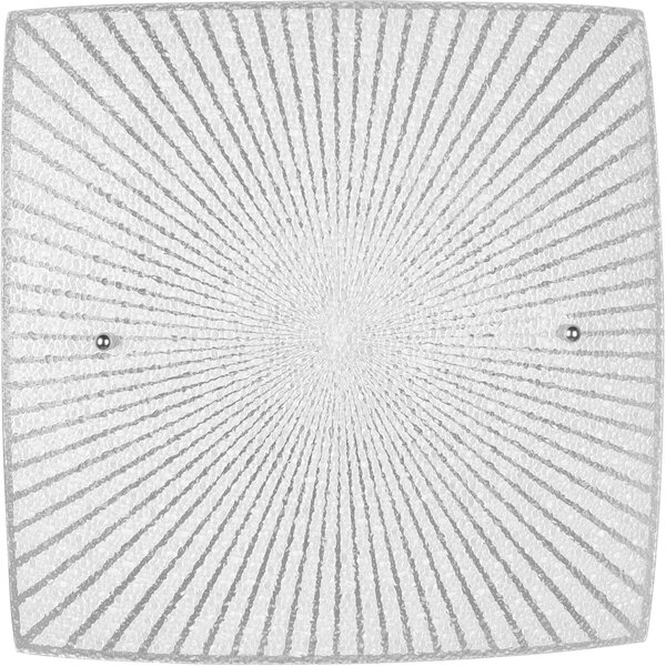 HLW LED LED Plafondlamp - Plafondverlichting - Trion Elize - E27 Fitting - 1-lichts - Vierkant - Mat Chroom - Aluminium HLW LED LED Plafondlamp - Plafondverlichting - Trion Elize - E27 Fitting - 1-lichts - Vierkant - Mat Chroom - Aluminium