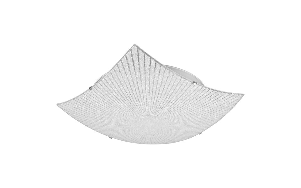 HLW LED LED Plafondlamp - Plafondverlichting - Trion Elize - E27 Fitting - 2-lichts - Vierkant - Mat Chroom - Aluminium HLW LED LED Plafondlamp - Plafondverlichting - Trion Elize - E27 Fitting - 2-lichts - Vierkant - Mat Chroom - Aluminium