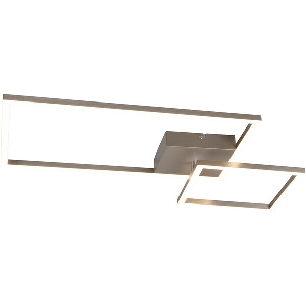 HLW LED LED Plafondlamp - Plafondverlichting - Trion Paderno - 25W - Natuurlijk Wit 4000K - Dimbaar - Rechthoek - Mat Nikkel - Aluminium HLW LED LED Plafondlamp - Plafondverlichting - Trion Paderno - 25W - Natuurlijk Wit 4000K - Dimbaar - Rechthoek - Mat Nikkel - Aluminium