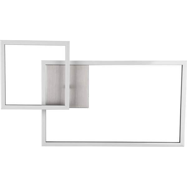 HLW LED LED Plafondlamp - Plafondverlichting - Trion Paderno - 25W - Natuurlijk Wit 4000K - Dimbaar - Rechthoek - Mat Nikkel - Aluminium HLW LED LED Plafondlamp - Plafondverlichting - Trion Paderno - 25W - Natuurlijk Wit 4000K - Dimbaar - Rechthoek - Mat Nikkel - Aluminium