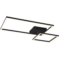 Trion Paderno LED Ceiling Light 25W 3000lm Matte Black 4000K