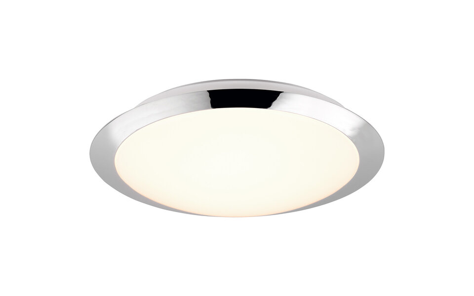 HLW LED LED Ceiling Light - Bathroom Light - Trion Hambert - 12W - Natural White 4000K - Splashproof IP44 - Round - Matte Chrome - Plastic HLW LED LED Ceiling Light - Bathroom Light - Trion Hambert - 12W - Natural White 4000K - Splashproof IP44 - Round - Matte Chrome - Plastic