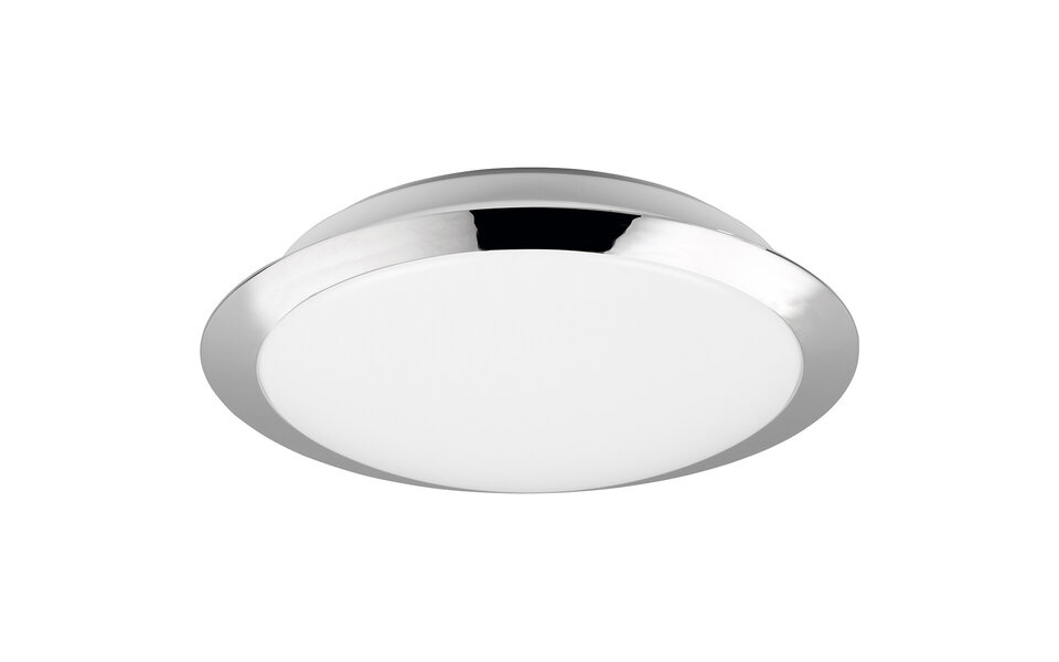 HLW LED LED Plafondlamp - Badkamerlamp - Trion Hambert - 12W - Natuurlijk Wit 4000K - Spatwaterdicht IP44 - Rond - Mat Chroom - Kunststof HLW LED LED Plafondlamp - Badkamerlamp - Trion Hambert - 12W - Natuurlijk Wit 4000K - Spatwaterdicht IP44 - Rond - Mat Chroom - Kunststof