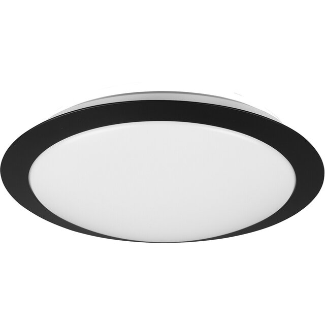 mat zwarte ronde LED plafondlamp badkamer 12W 1160 lumen 4000K IP44 vochtbestendig mat zwarte ronde LED plafondlamp badkamer 12W 1160 lumen 4000K IP44 vochtbestendig