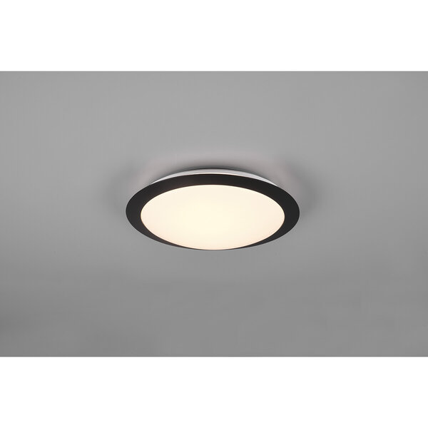 HLW LED LED Plafondlamp - Badkamerlamp - Trion Hambert - 12W - Natuurlijk Wit 4000K - Spatwaterdicht IP44 - Rond - Mat Zwart - Kunststof HLW LED LED Plafondlamp - Badkamerlamp - Trion Hambert - 12W - Natuurlijk Wit 4000K - Spatwaterdicht IP44 - Rond - Mat Zwart - Kunststof