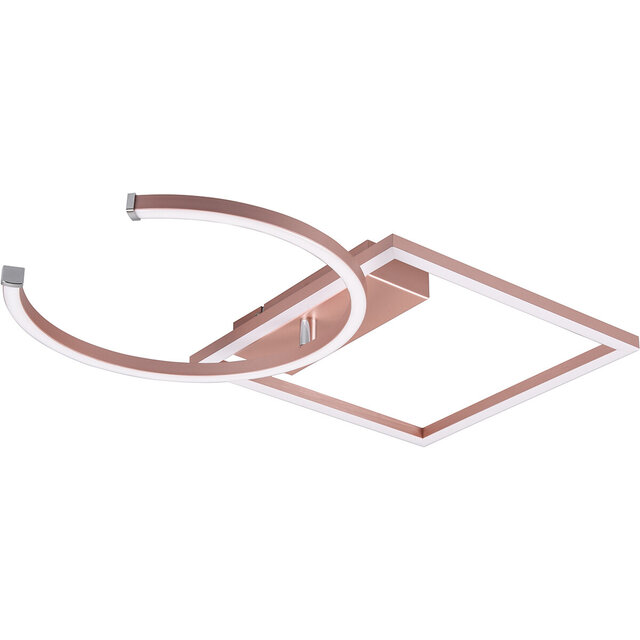 ronde mat roségouden LED plafondlamp met 3000 lumen en neutraal wit licht van 4000K ronde mat roségouden LED plafondlamp met 3000 lumen en neutraal wit licht van 4000K