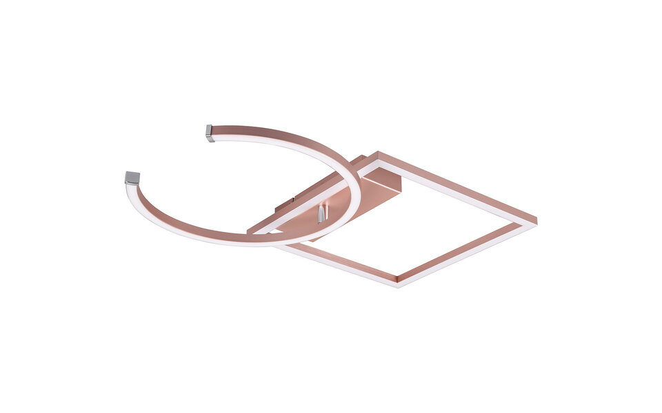 HLW LED LED Plafondlamp - Plafondverlichting - Trion Pivacci - 23.5W - Natuurlijk Wit 4000K - Dimbaar - Rechthoek - Mat Roségoud - Aluminium HLW LED LED Plafondlamp - Plafondverlichting - Trion Pivacci - 23.5W - Natuurlijk Wit 4000K - Dimbaar - Rechthoek - Mat Roségoud - Aluminium