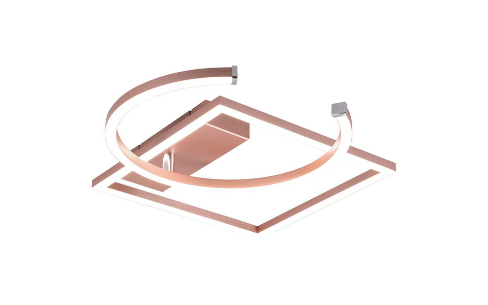 HLW LED LED Plafondlamp - Plafondverlichting - Trion Pivacci - 23.5W - Natuurlijk Wit 4000K - Dimbaar - Rechthoek - Mat Roségoud - Aluminium HLW LED LED Plafondlamp - Plafondverlichting - Trion Pivacci - 23.5W - Natuurlijk Wit 4000K - Dimbaar - Rechthoek - Mat Roségoud - Aluminium