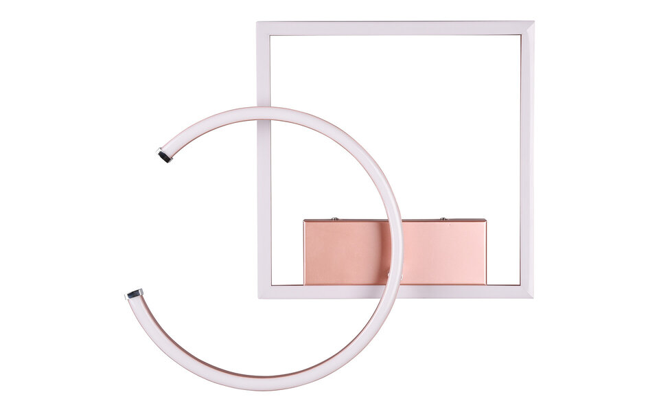 HLW LED LED Ceiling Lamp - Ceiling Lighting - Trion Pivacci - 23.5W - Natural White 4000K - Dimmable - Rectangular - Matte Rose Gold - Aluminum HLW LED LED Ceiling Lamp - Ceiling Lighting - Trion Pivacci - 23.5W - Natural White 4000K - Dimmable - Rectangular - Matte Rose Gold - Aluminum