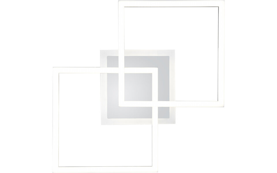 HLW LED LED Plafondlamp - Plafondverlichting - Trion Venda - 25W - Natuurlijk Wit 4000K - Dimbaar - Vierkant - Mat Chroom - Aluminium