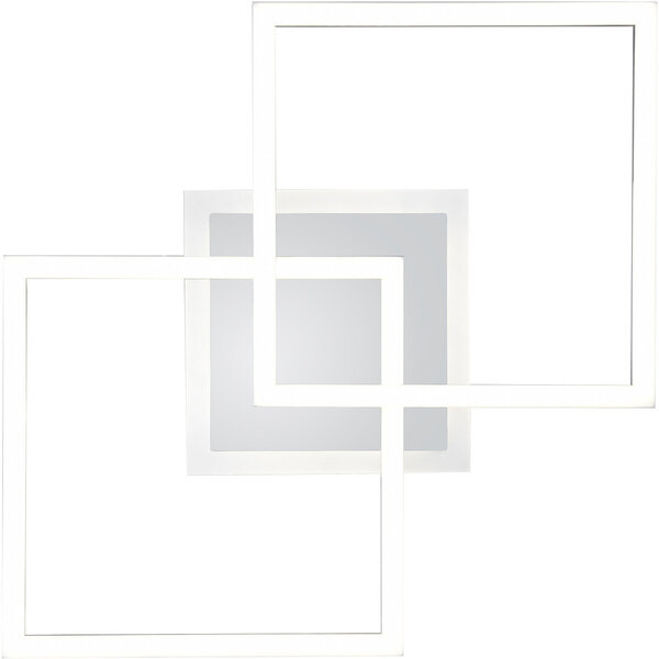 HLW LED LED Plafondlamp - Plafondverlichting - Trion Venda - 25W - Natuurlijk Wit 4000K - Dimbaar - Vierkant - Mat Chroom - Aluminium HLW LED LED Plafondlamp - Plafondverlichting - Trion Venda - 25W - Natuurlijk Wit 4000K - Dimbaar - Vierkant - Mat Chroom - Aluminium