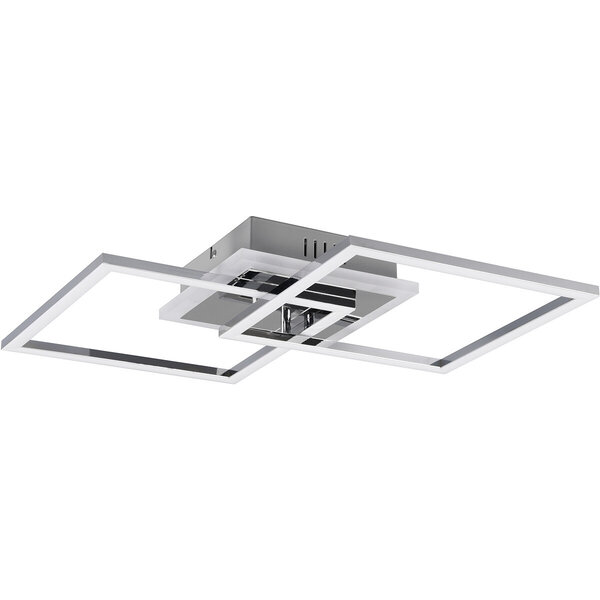 HLW LED LED Plafondlamp - Plafondverlichting - Trion Venda - 25W - Natuurlijk Wit 4000K - Dimbaar - Vierkant - Mat Chroom - Aluminium HLW LED LED Plafondlamp - Plafondverlichting - Trion Venda - 25W - Natuurlijk Wit 4000K - Dimbaar - Vierkant - Mat Chroom - Aluminium