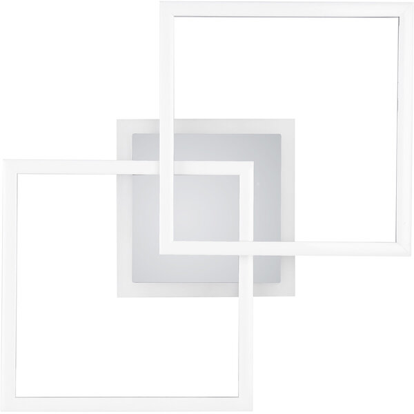 HLW LED LED Plafondlamp - Plafondverlichting - Trion Venda - 25W - Natuurlijk Wit 4000K - Dimbaar - Vierkant - Mat Chroom - Aluminium HLW LED LED Plafondlamp - Plafondverlichting - Trion Venda - 25W - Natuurlijk Wit 4000K - Dimbaar - Vierkant - Mat Chroom - Aluminium