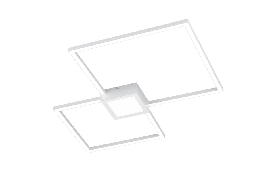 HLW LED LED Plafondlamp - Trion Hydro - 28W - Natuurlijk Wit 4000K - Dimbaar - Vierkant - Mat Wit - Aluminium