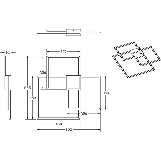 ronde dimbare LED plafondlamp 38W met 4400 lumen en neutraal wit licht 4000K ronde dimbare LED plafondlamp 38W met 4400 lumen en neutraal wit licht 4000K