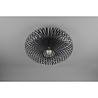HLW LED LED Ceiling Light - Ceiling Lighting - Trion Johy - E27 Fitting - Round - Industrial - Matte Black - Aluminum - 50cm