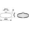 HLW LED LED Ceiling Light - Ceiling Lighting - Trion Johy - E27 Fitting - Round - Industrial - Matte Black - Aluminum - 50cm