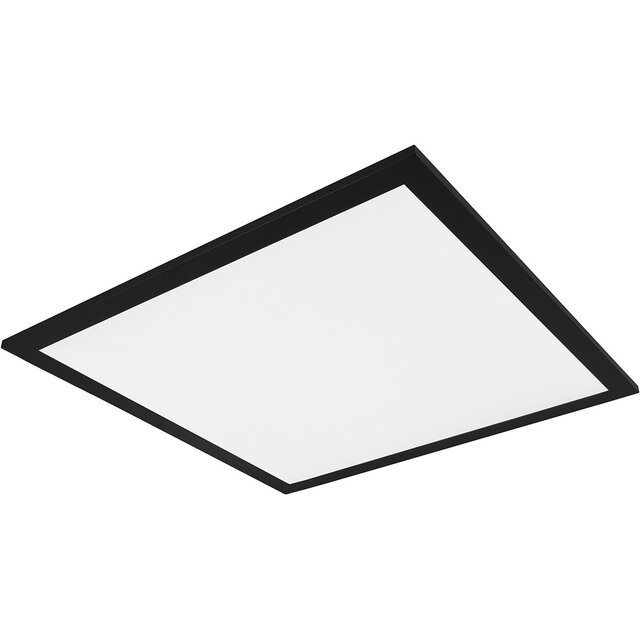 Ronde mat zwarte LED plafondlamp Ø45 cm met 18W vermogen en warm wit licht 3000K Ronde mat zwarte LED plafondlamp Ø45 cm met 18W vermogen en warm wit licht 3000K