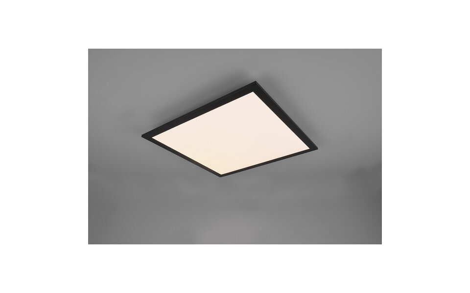 HLW LED LED Ceiling Lamp - Ceiling Lighting - Trion Alina - 18W - Warm White 3000K - Matte Black - Aluminum - 45cm HLW LED LED Ceiling Lamp - Ceiling Lighting - Trion Alina - 18W - Warm White 3000K - Matte Black - Aluminum - 45cm