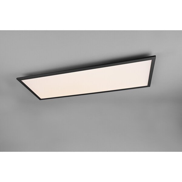 HLW LED LED Plafondlamp - Plafondverlichting - Trion Alina - 34W - Warm Wit 3000K - Mat Zwart - Aluminium - 80cm HLW LED LED Plafondlamp - Plafondverlichting - Trion Alina - 34W - Warm Wit 3000K - Mat Zwart - Aluminium - 80cm