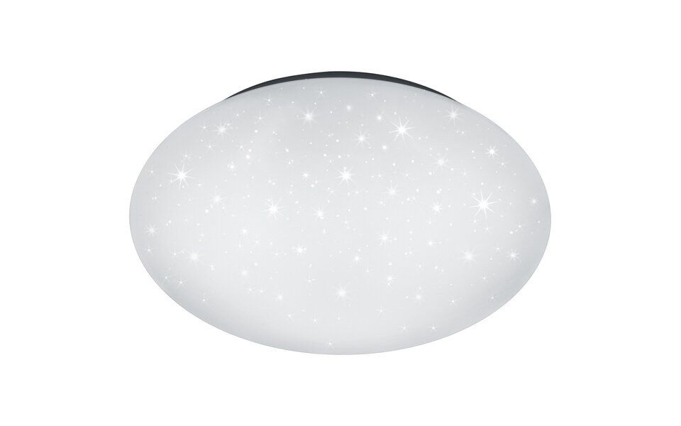 HLW LED LED Plafondlamp - Badkamerlamp - Trion Paula - 15W - Spatwaterdicht IP44 - Natuurlijk Wit 4000K - Sterlicht - Rond - Mat Wit - Kunststof