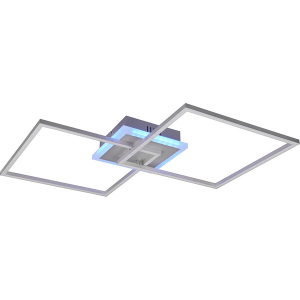 HLW LED LED Plafondlamp - Trion Aruba - 35.5W - RGBW - Dimbaar - Afstandsbediening - Vierkant - Mat Titaan - Aluminium HLW LED LED Plafondlamp - Trion Aruba - 35.5W - RGBW - Dimbaar - Afstandsbediening - Vierkant - Mat Titaan - Aluminium