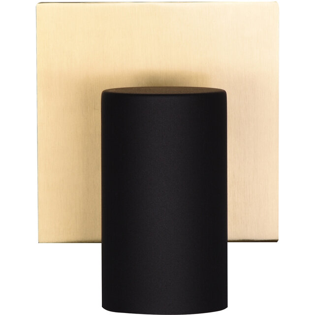HLW LED LED wall spotlight - Trion Milona - GU10 fitting - 1 light - Round - Matte black/gold - Aluminum
