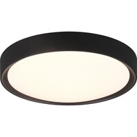 Trion Clirno LED ceiling light matte black 18W IP44 bathroom Trion Clirno LED ceiling light matte black 18W IP44 bathroom