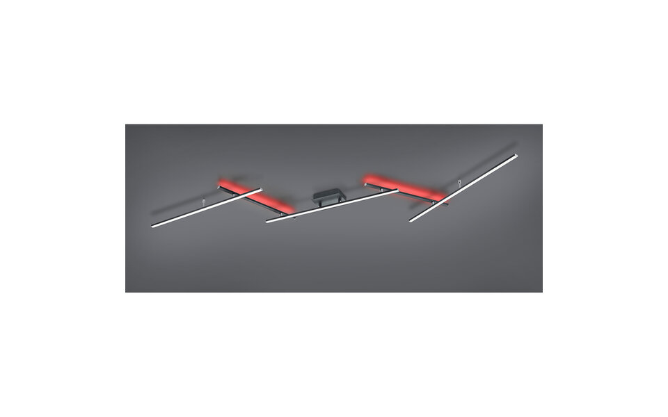 HLW LED LED Ceiling Light - Trion Ardino - 22W - Adjustable Color - RGBW - Dimmable - Remote Control - Rectangular - Matte Black - Aluminum HLW LED LED Ceiling Light - Trion Ardino - 22W - Adjustable Color - RGBW - Dimmable - Remote Control - Rectangular - Matte Black - Aluminum