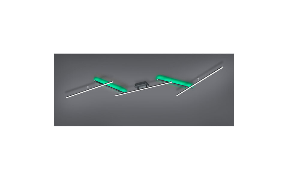 HLW LED LED Ceiling Light - Trion Ardino - 22W - Adjustable Color - RGBW - Dimmable - Remote Control - Rectangular - Matte Black - Aluminum HLW LED LED Ceiling Light - Trion Ardino - 22W - Adjustable Color - RGBW - Dimmable - Remote Control - Rectangular - Matte Black - Aluminum