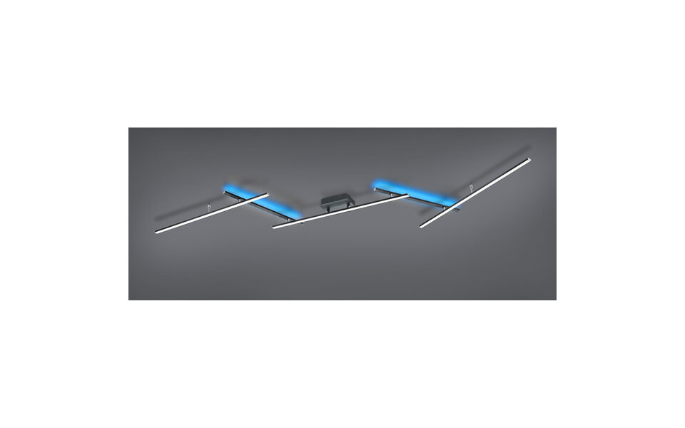 HLW LED LED Ceiling Light - Trion Ardino - 22W - Adjustable Color - RGBW - Dimmable - Remote Control - Rectangular - Matte Black - Aluminum HLW LED LED Ceiling Light - Trion Ardino - 22W - Adjustable Color - RGBW - Dimmable - Remote Control - Rectangular - Matte Black - Aluminum