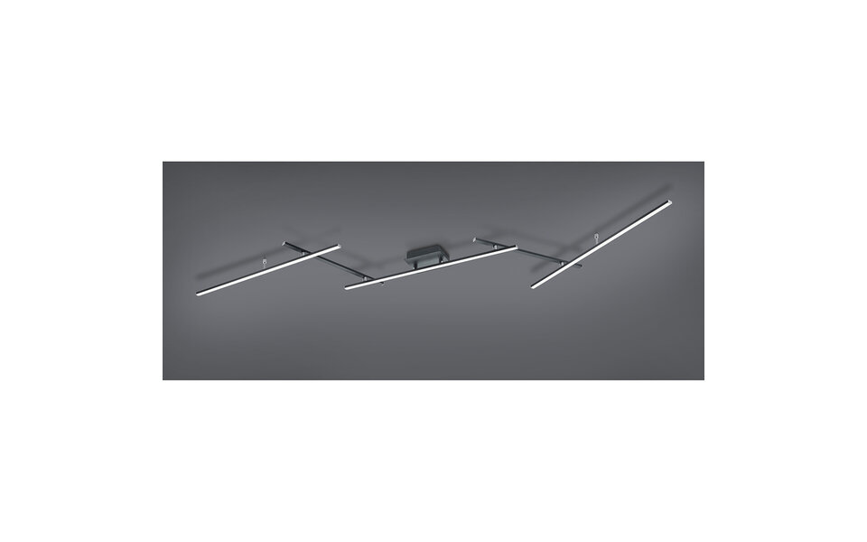 HLW LED LED Ceiling Light - Trion Ardino - 22W - Adjustable Color - RGBW - Dimmable - Remote Control - Rectangular - Matte Black - Aluminum HLW LED LED Ceiling Light - Trion Ardino - 22W - Adjustable Color - RGBW - Dimmable - Remote Control - Rectangular - Matte Black - Aluminum