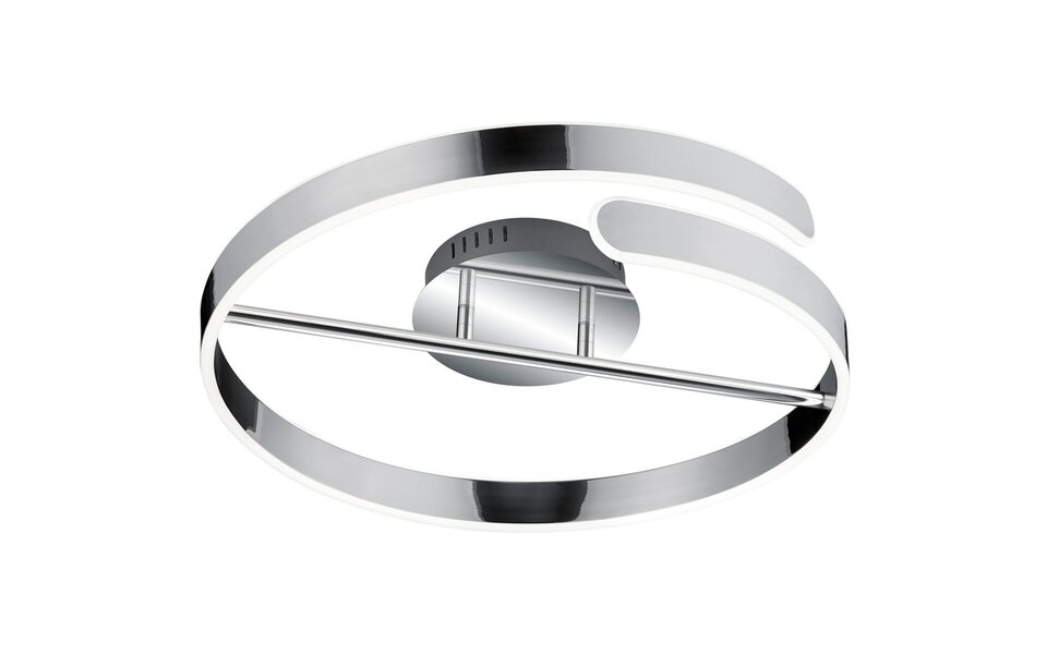 HLW LED LED Ceiling Light - Ceiling Lighting - Trion Prigon - 37W - Natural White 4000K - Dimmable - Round - Gloss Chrome - Aluminum